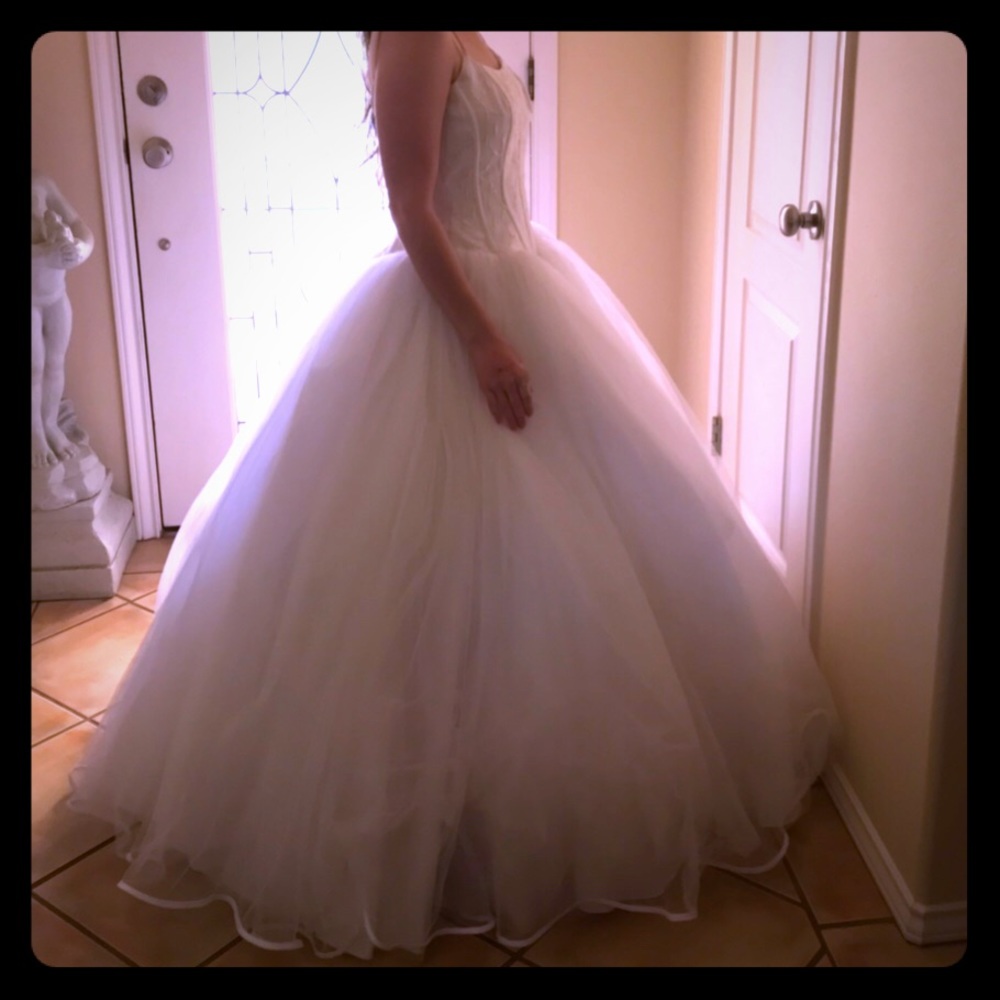Fleur de Lis Ball Gown Wedding/Debutante Dress